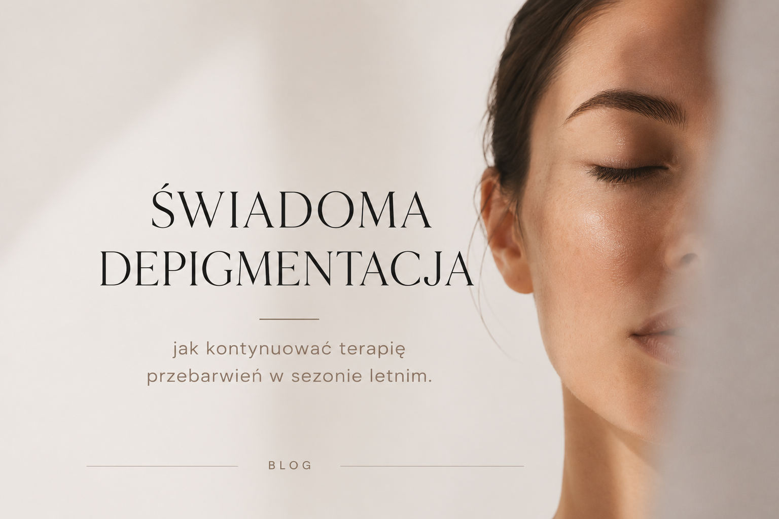 Świadoma depigmentacja – jak kontynuować terapię przebarwień w sezonie letnim.